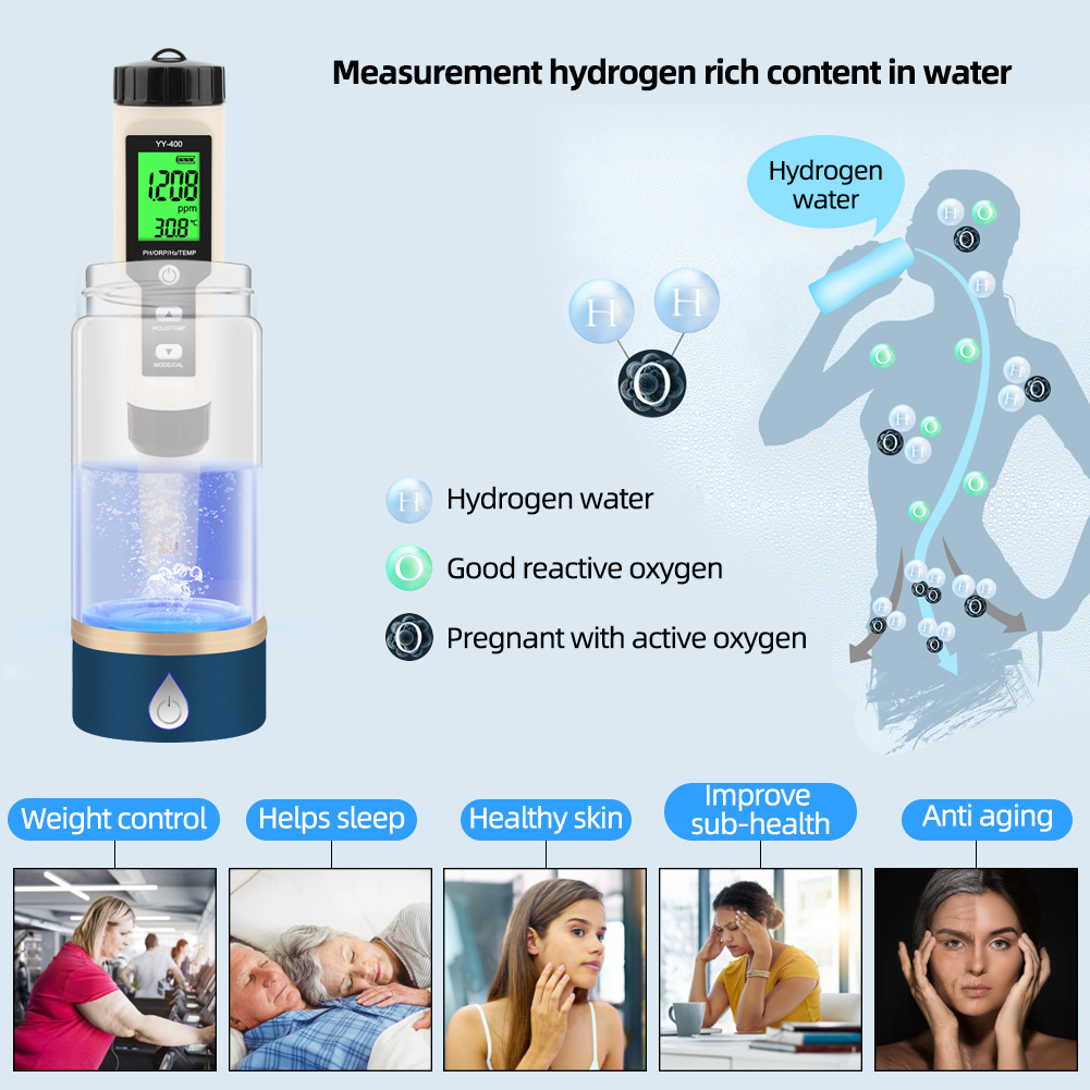 Marine Aquarium Water Analyzer - Medidor Digital 4 em 1 Yieryi
