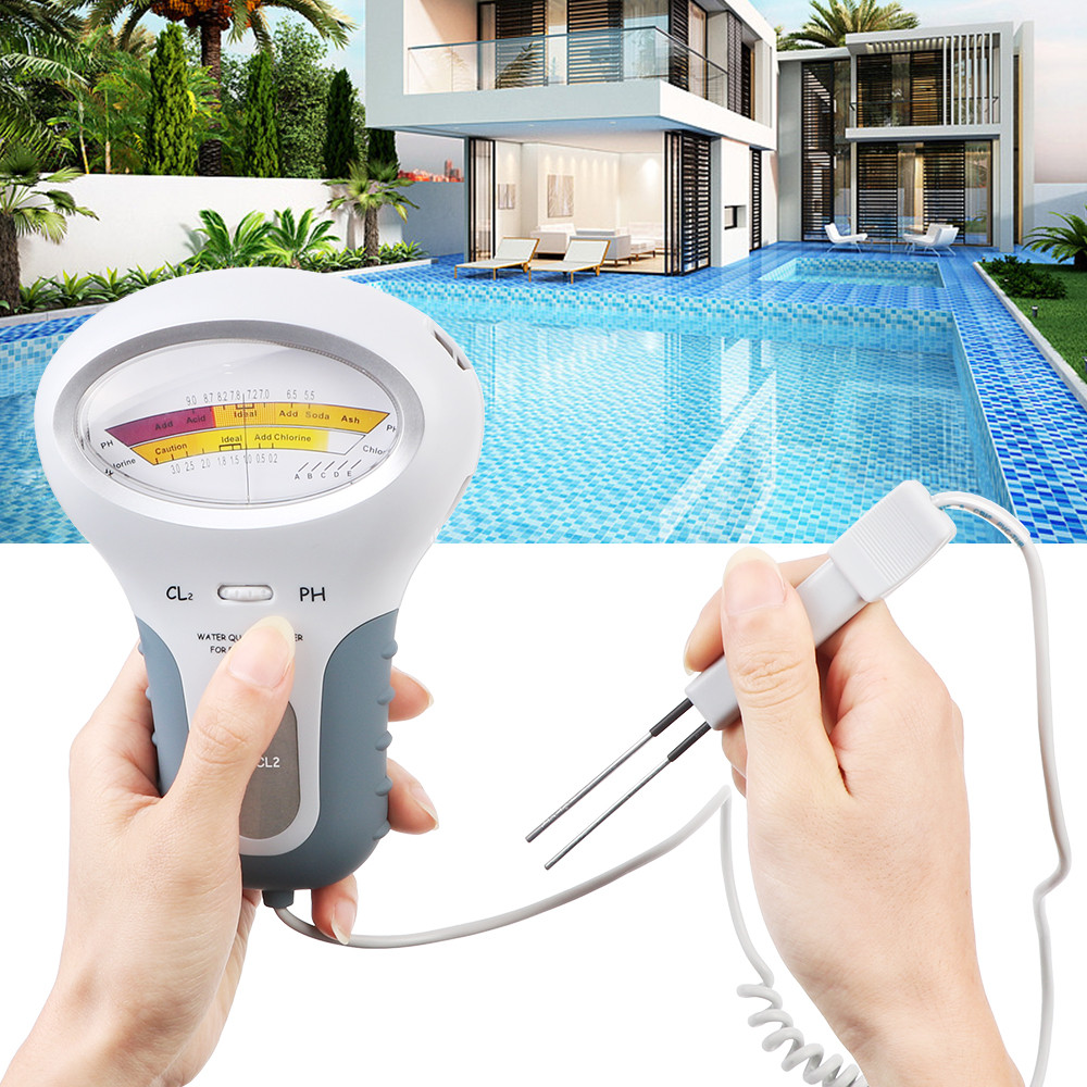 Marine Aquarium Test Kit - PC-102 PH Cloro Medidor Tester, Água