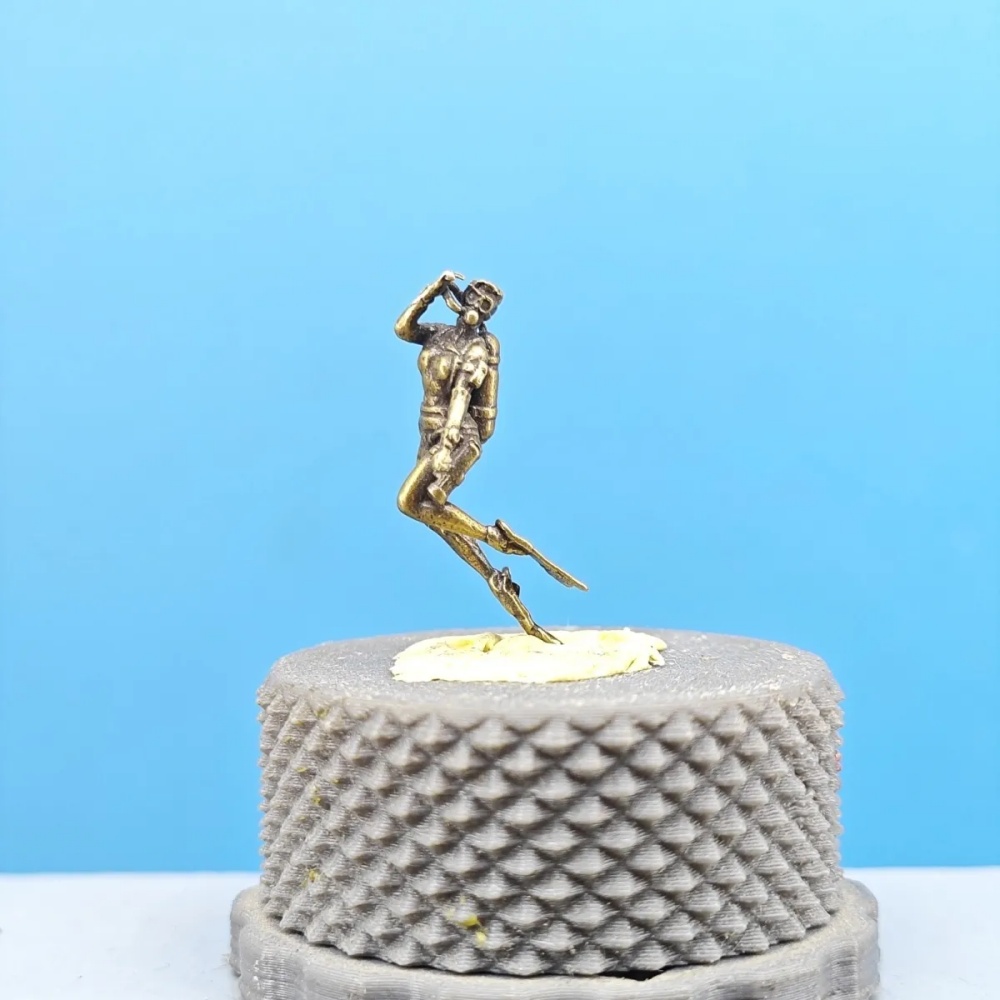 Aquarium Marine - Mini Estatueta de Mergulhadora Vintage em