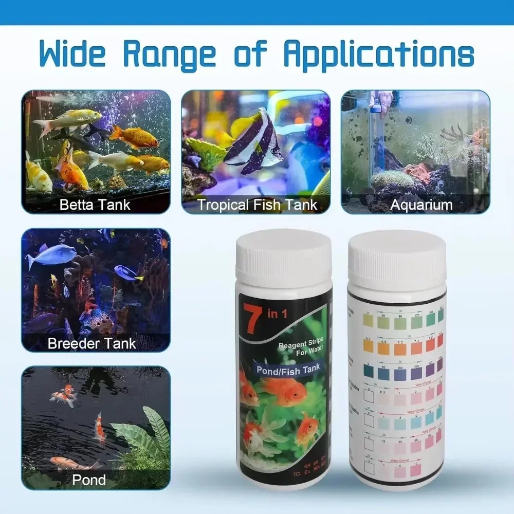 Marine Aquarium Test Kit - Tiras de Teste de PH em