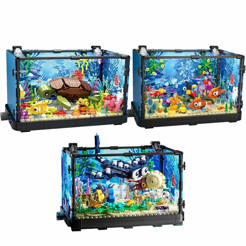 Marine Aquarium Tanks - Conjunto de blocos de construção para