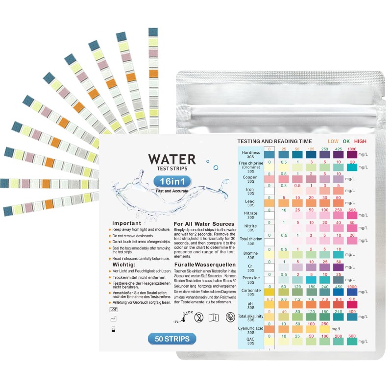 Marine Aquarium Test Kit - Tiras de Teste para Aquário: Kit