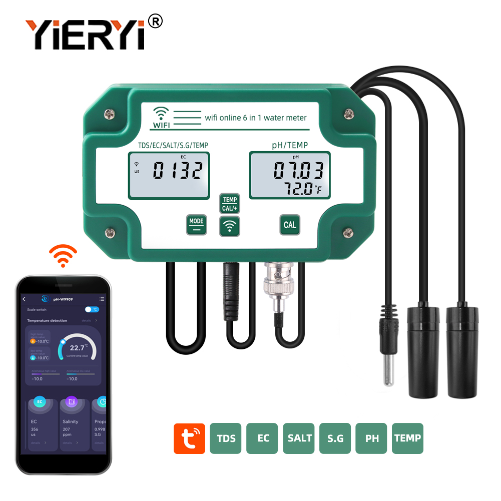 Marine Aquarium Test Kit - Yieryi YY-W9909 inteligente bluetooth testador de