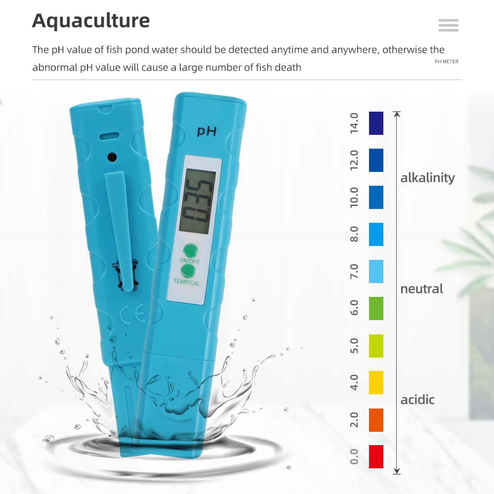 Marine Aquarium Water Analyzer - Medidor de pH para Aquário, Caneta