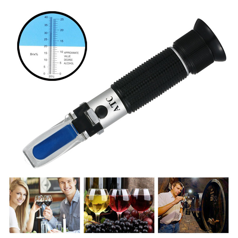 0-40% brix 0-25% álcool uvas v - Marine Aquarium Refractometer avaliação e preço