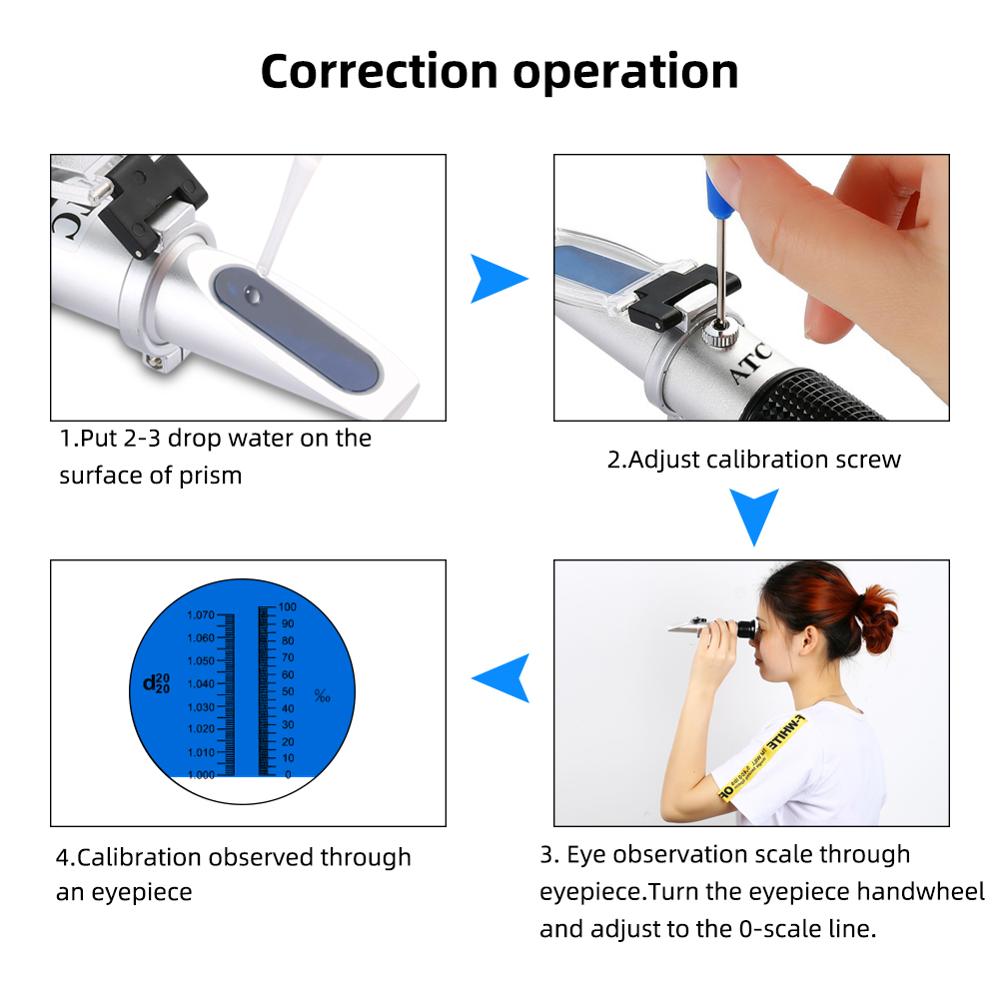 0-40% brix 0-25% álcool uvas v - Marine Aquarium Refractometer avaliação e preço