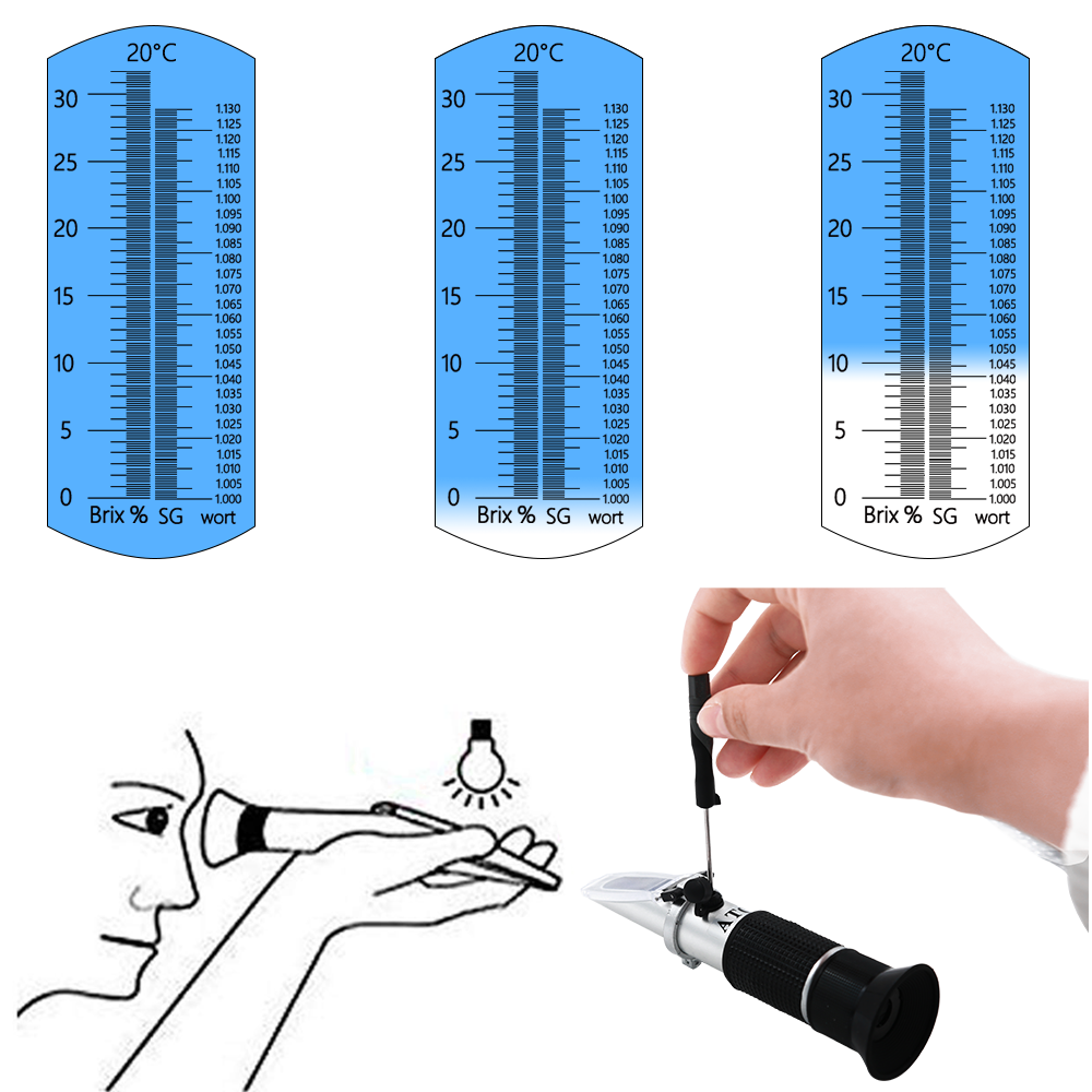 Refractômetro de mosto de cerv - Marine Aquarium Refractometer avaliação e preço