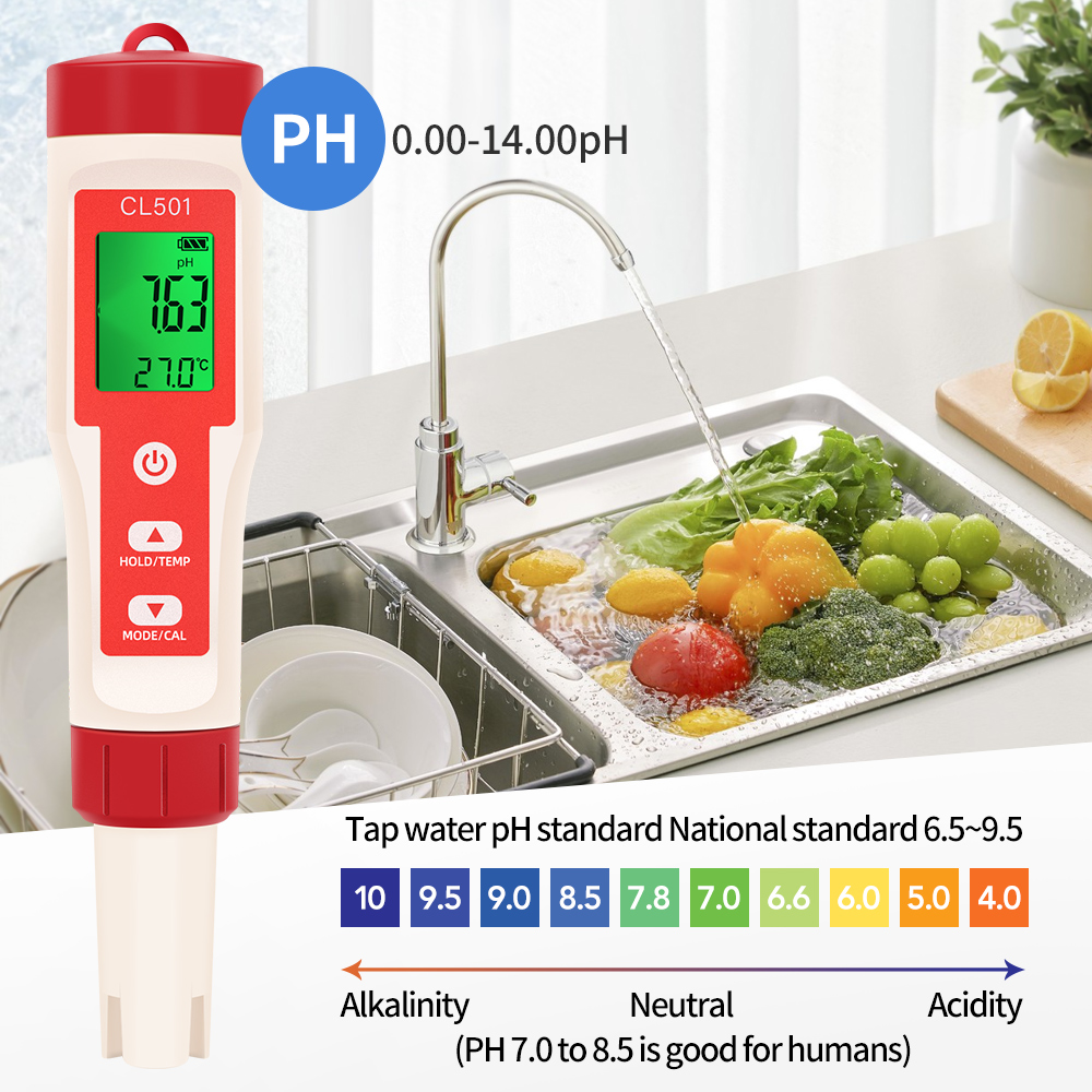 Medidor de temperatura ph/cl2/ - Marine Aquarium Test Kit avaliação e preço