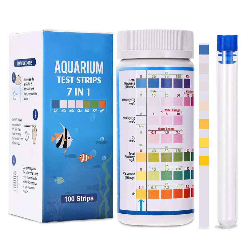 Tiras de teste de aquário 7-em - Marine Aquarium Test Kit avaliação e preço
