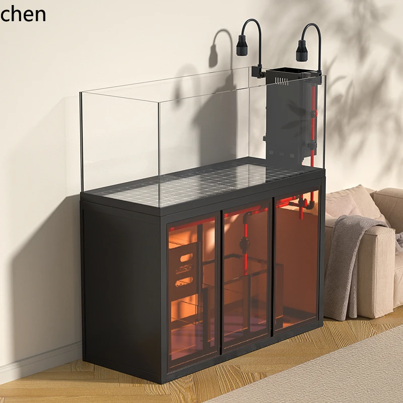 Aquário de mesa YFY com filtro - Marine Aquarium With Sump avaliação e preço