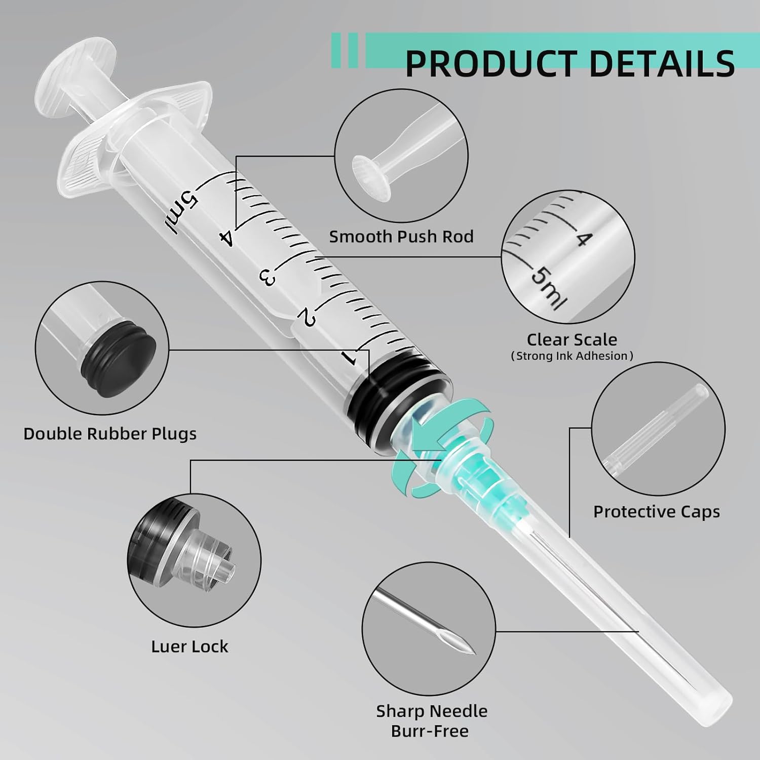 Seringa Luer Lock de 5ml, Adeq - Aquarium Marine Plants avaliação e preço