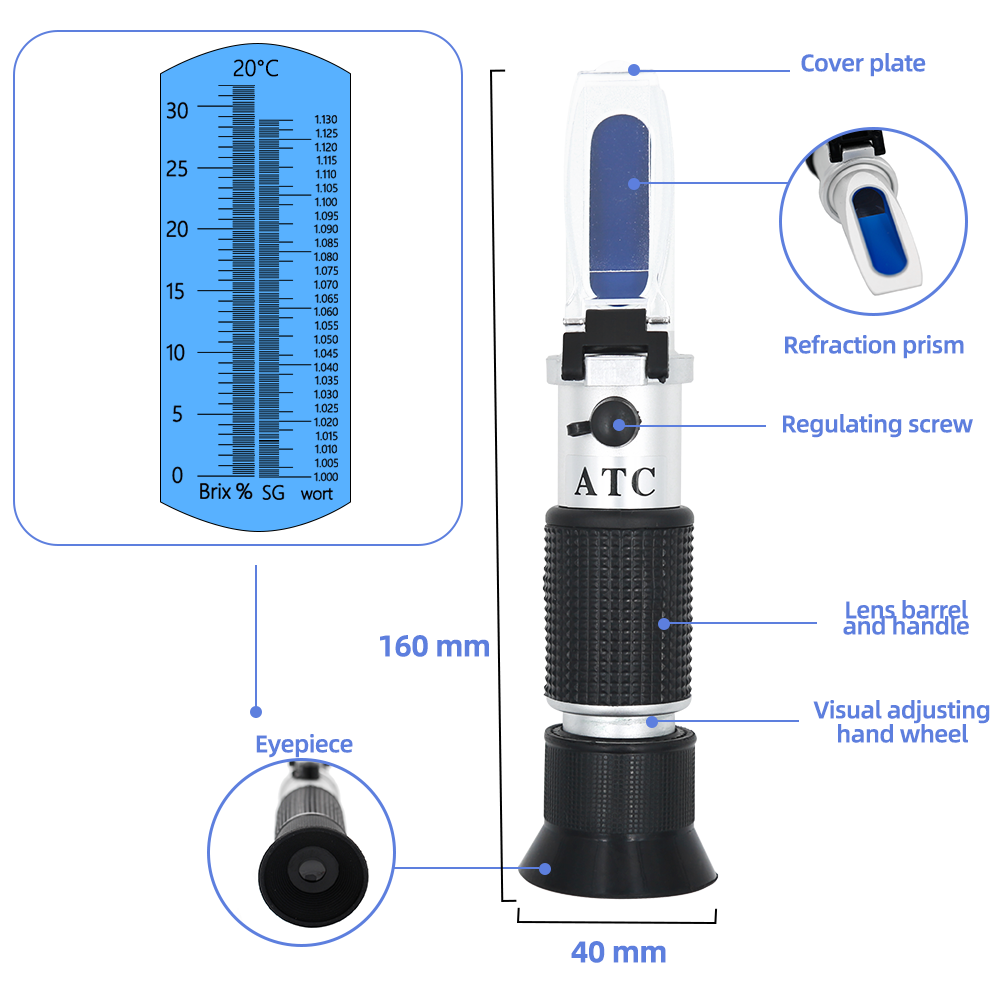 Caixa de varejo refratômetro c - Marine Aquarium Refractometer avaliação e preço