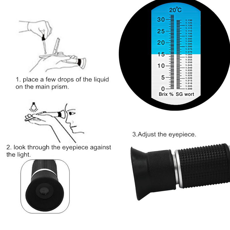 Refratômetro brix de cerveja p - Marine Aquarium Refractometer avaliação e preço